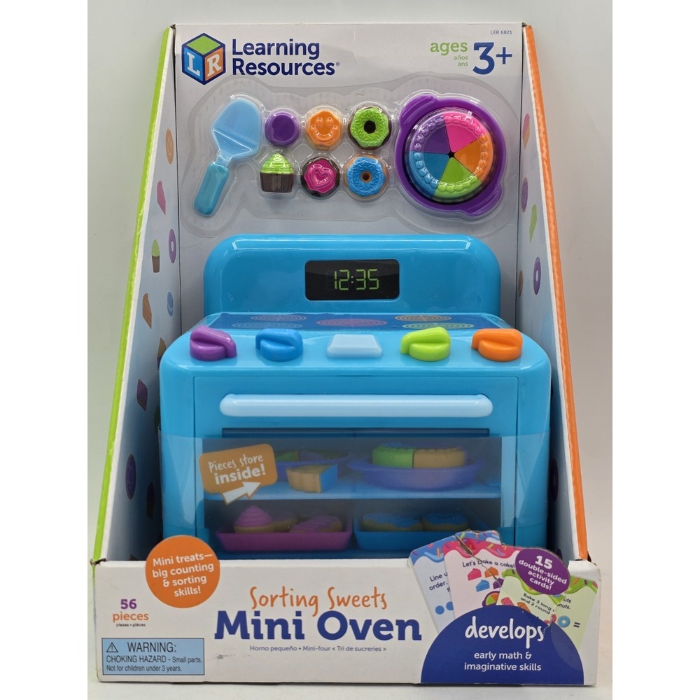 New Learning Resources Sorting Sweets Mini Oven Kitchen Pretend Play Ages 3+
